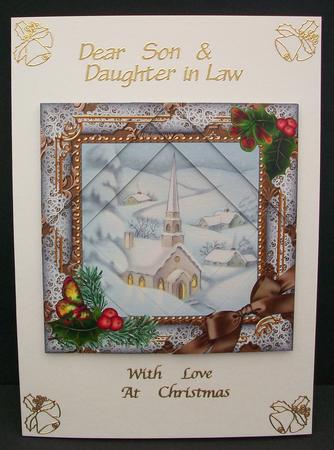 New Church Holly 5inch Triangle Edge Spiral Stacker by Cheryl French
