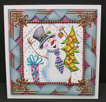 Snowman Presents 5inch Triangle Edge Spiral Stacker by Cheryl French