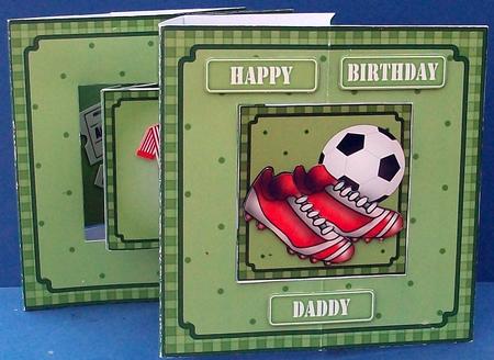 3D Sport Football Accordion Swing Card by Cheryl French