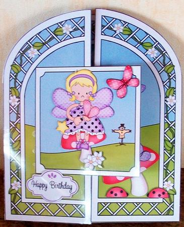 3D Girlz Fiz Fairy Pop Out Gatefold Card Kit by Cheryl French