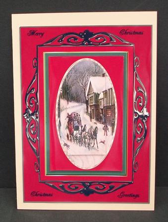 Vintage Christmas Framed by Cheryl French