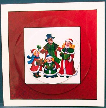 Christmas Carolers Circle Pyramid by Cheryl French