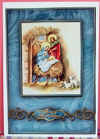 Nativity Scene Quick Card by Cheryl French