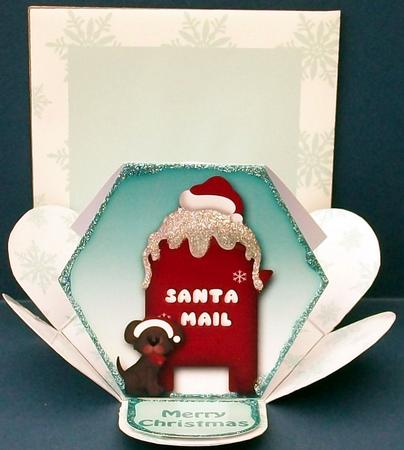 Santa Mail Hexagon Petal Card Kit by Cheryl French