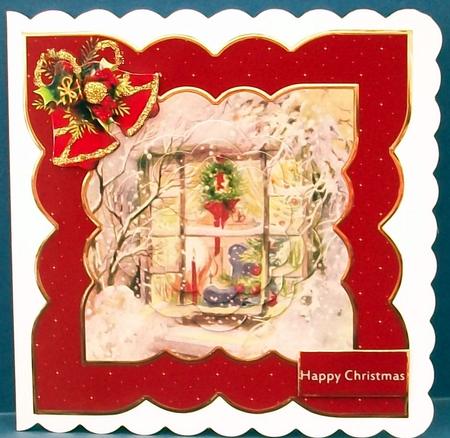 Christmas Window Petal Stacker Card by Cheryl French