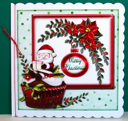 Christmas Cupcake Plus Gift Card by Cheryl French