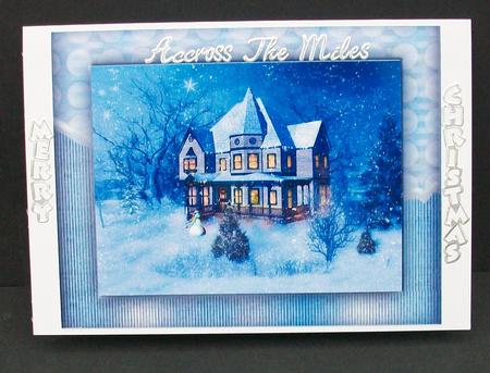 Framed Christmas Scene by Cheryl French