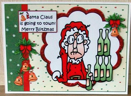 Gus Merry Blitzmas Quick Card by Cheryl French