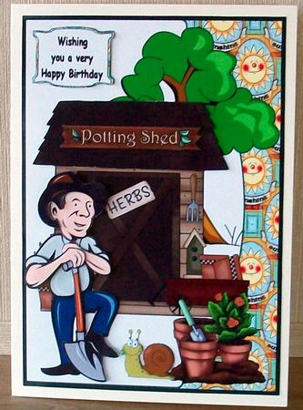 Pottering in the Garden by Cheryl French