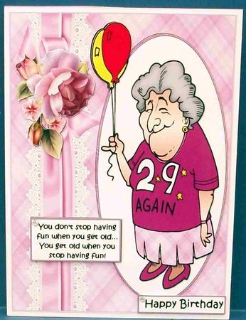 Ethel is Young at Heart Quick Card by Cheryl French