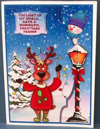 Reindeer Lights by Cheryl French