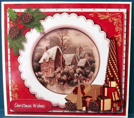 Lovely Winter Cottages in the Snow  by Cheryl French