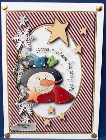 Snow Falls Card Topper by Cheryl French