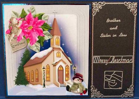 Scenic Welcome Snowman Topper with Decoupage by Cheryl French