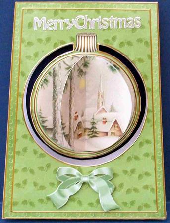 Winter Pub 3D Hanging Bauble Ornament Card Mini Kit by Cheryl French