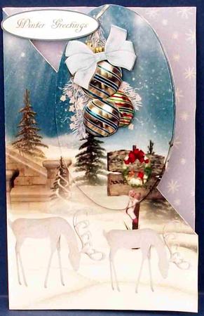 Country Christmas Cut and Fold with Decoupage by Cheryl French