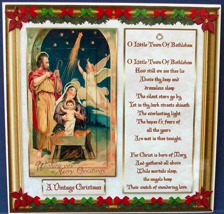 Christmas Little Town of Bethlehem Mini Kit by Cheryl French