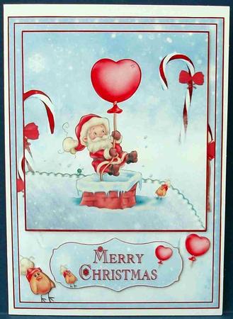 When Santa Came Down the Chimney Quick Card by Cheryl French