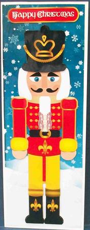 Nutcracker Christmas Step by Step Large Dl Card by Cheryl French
