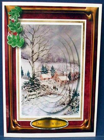 Beautiful Christmas Country Scene  by Cheryl French