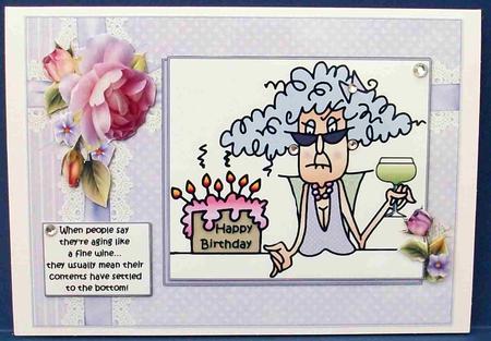 Stella Aging Like a Fine Wine Quick Card by Cheryl French