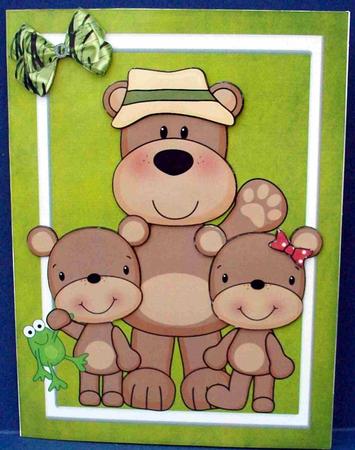 Cute Bear Family by Cheryl French
