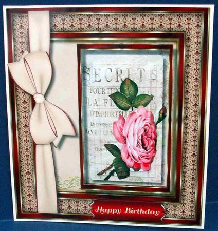 Beautiful Secrets Rose and Cream Bow, Pyramid by Cheryl French