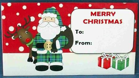 Santa and Rudolf Money Wallet 2 by Cheryl French