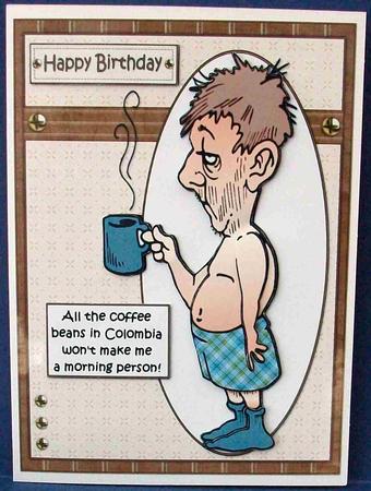 Bert and His Morning Coffee by Cheryl French