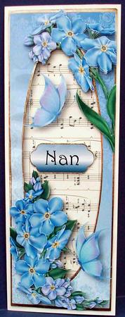 Fabulous Forget Me Nots Large Dl by Cheryl French