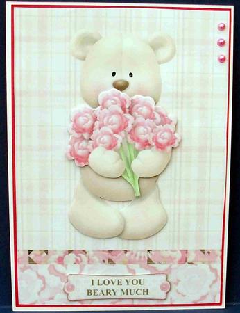 I Love You Beary Much Topper & Decoupage by Cheryl French