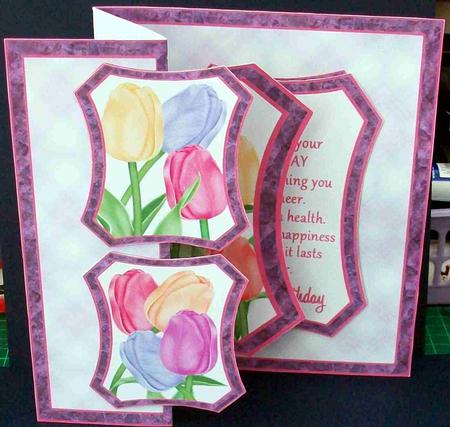 Fold Back Pop-up Tulips by Cheryl French