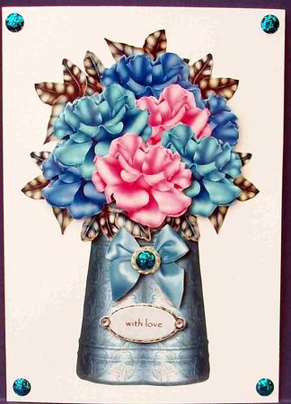Vase with Roses 2 by Cheryl French
