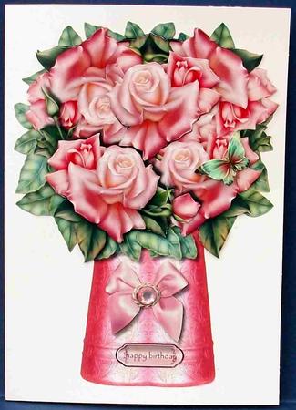 Vase with Roses 3 by Cheryl French