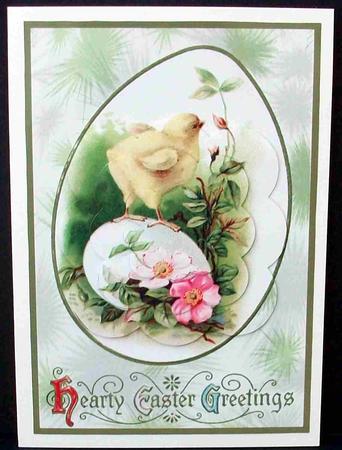 Easter Chicken Scalloped Pyramid 4 by Cheryl French