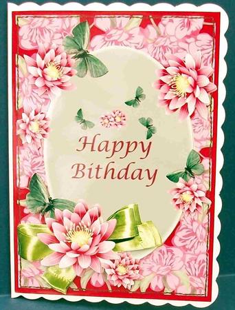 Floral and Butterfly Birthday Decoupage Mini Kit by Cheryl French