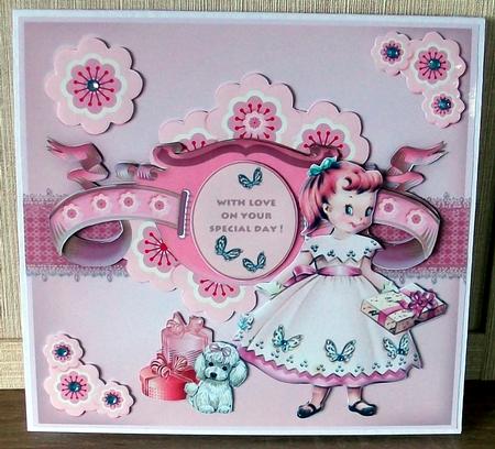 Prettiest Party Decoupage Card Mini Kit by Cheryl French