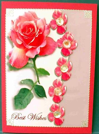 Best Wishes Rose by Cheryl French