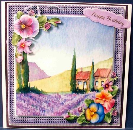 Beautiful Lavender Fields in Tuscany  by Cheryl French