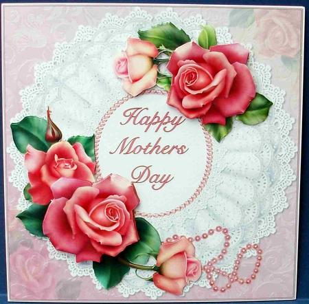 8x8 Roses Pearls and Lace for Mother Mini Kit by Cheryl French