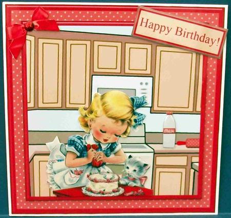 Let's Make a Cake Mini Kit & Decoupage by Cheryl French