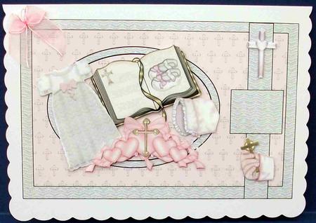 Baby Girl Christening Topper(n) by Cheryl French