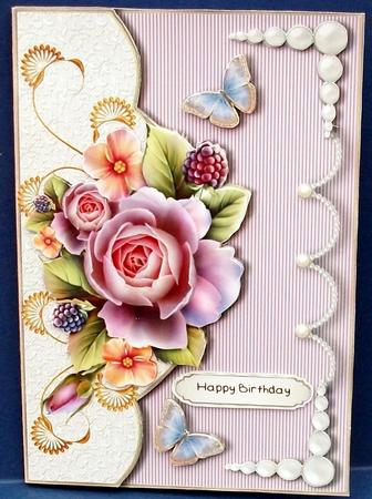 Blackberries & Roses Flap Front Card Mini Kit 2 by Cheryl French