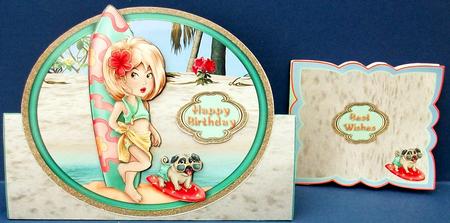 Triangle Base Mini Kit- Holiday Beach Fun by Cheryl French