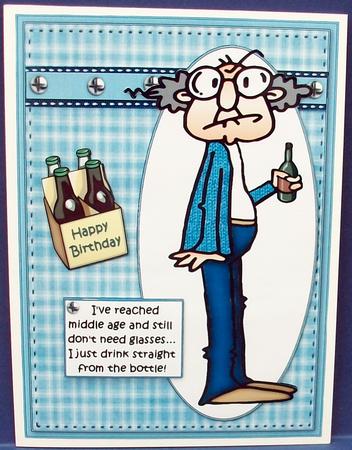 Gus in His Middle Age Quick Card by Cheryl French