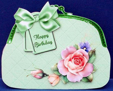 Spring Roses Clutch Bag Mini Kit by Cheryl French