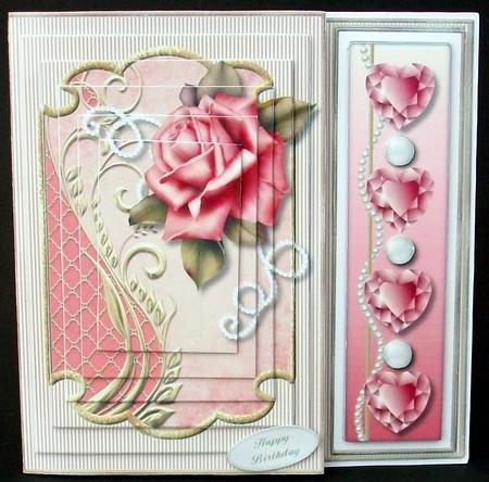Peach Chic Asymmetric Fold Card Kit by Cheryl French