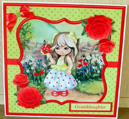 Emma and Flower Birthday Girl Mini Kit & Decoupage by Cheryl French