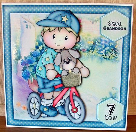 Josh on Bike Mini Kit by Cheryl French