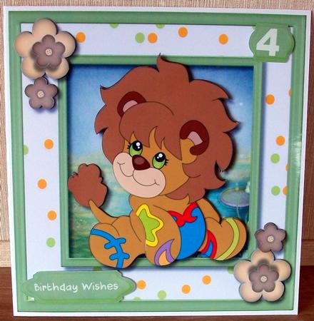 8x8 Mini Kit ,lovely Lion Critter by Cheryl French